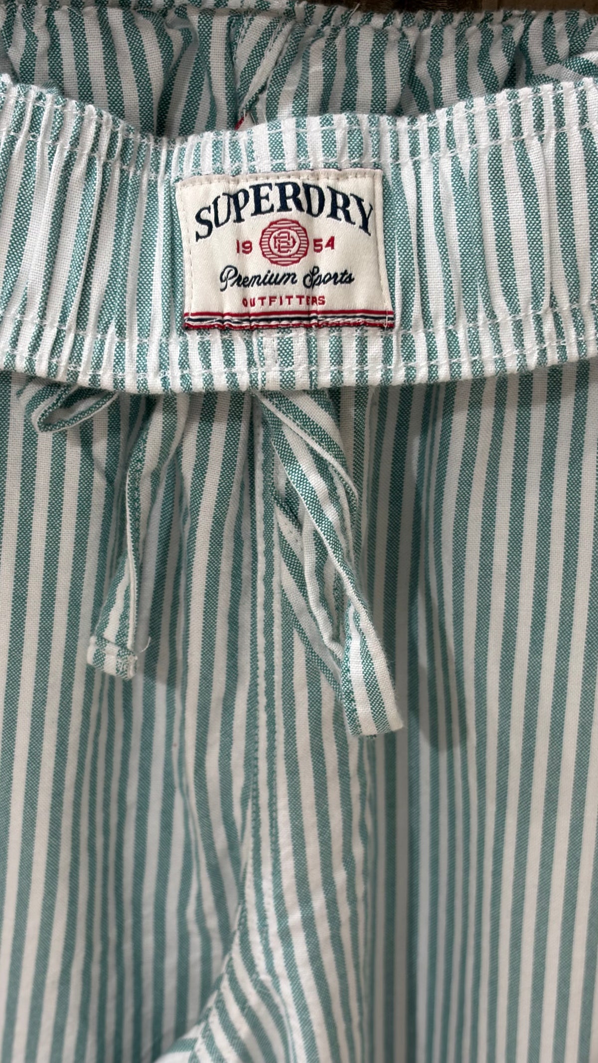 Cotton Stripe Elastic Trouser