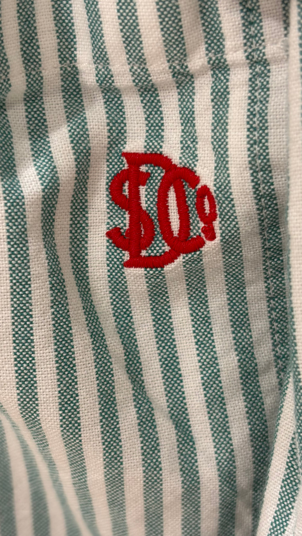 Cotton Stripe Elastic Trouser