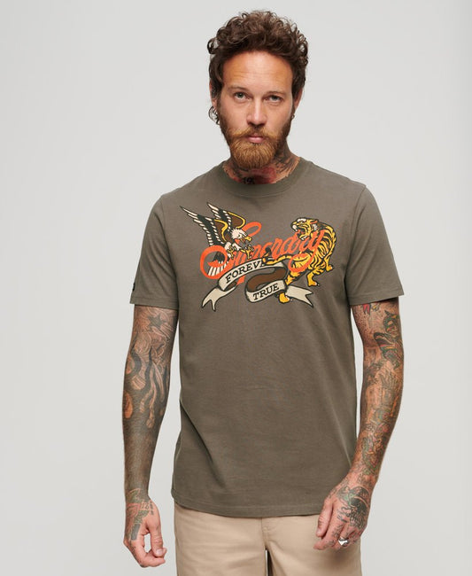 Tattoo Script Graphic T Shirt