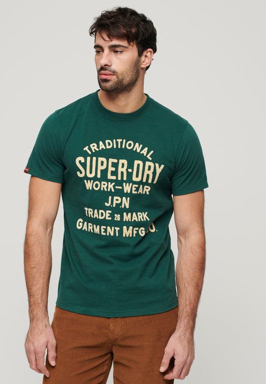 Workwear Flock Graphic T-Shirt