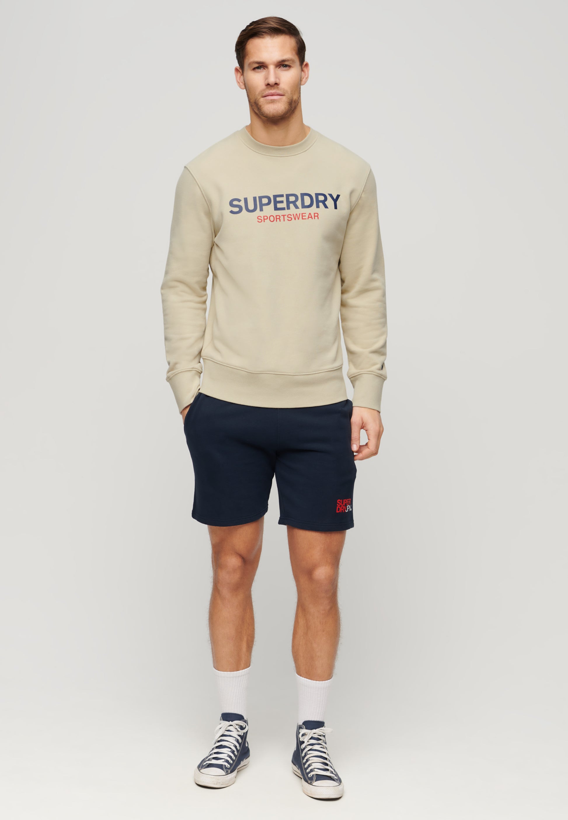 Sportswear Logo Loose Crew Sweatshirt (1)