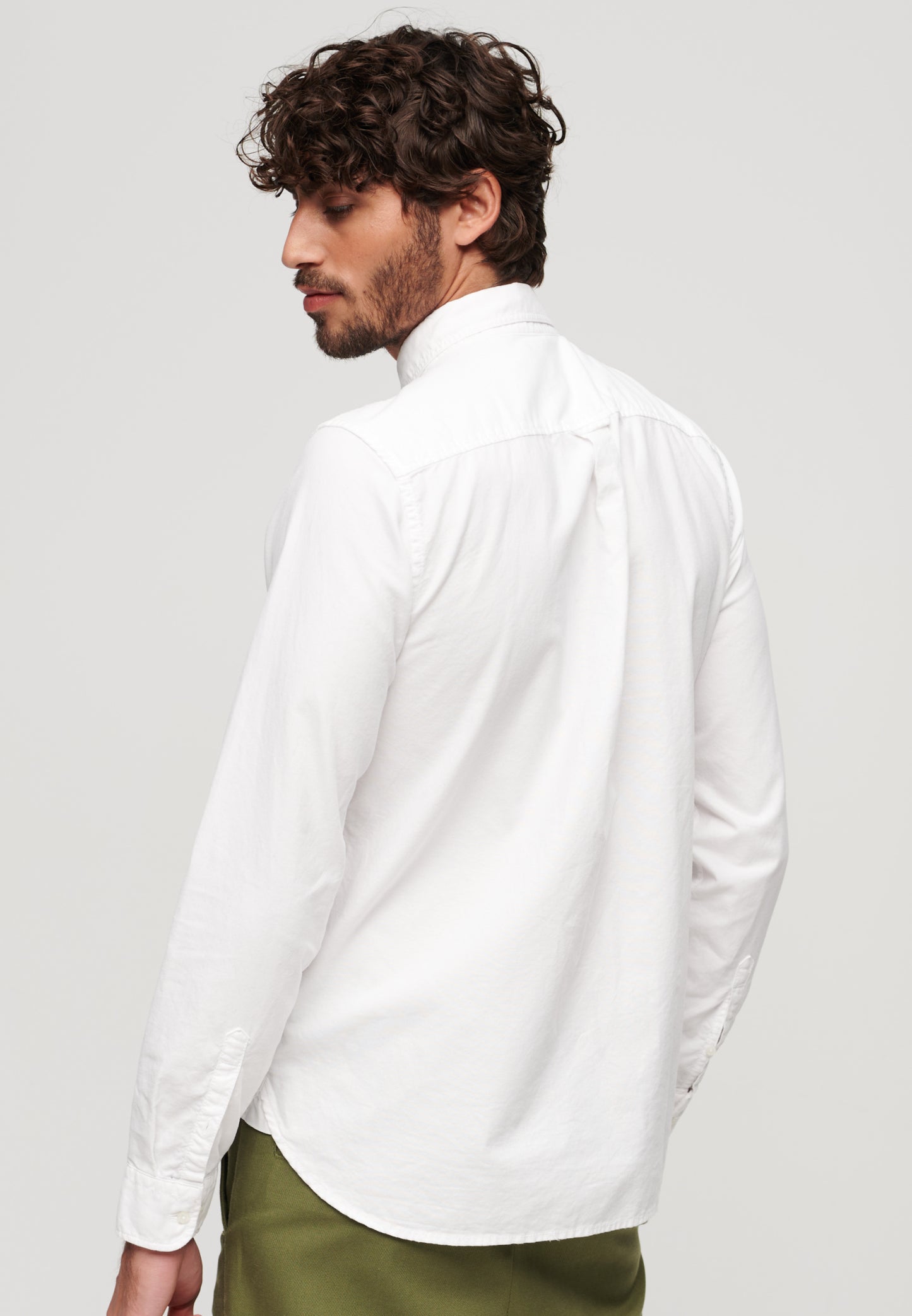 Organic Cotton Long Sleeve Oxford Shirt (1)