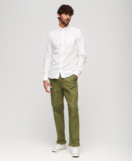 Organic Cotton Long Sleeve Oxford Shirt (4)