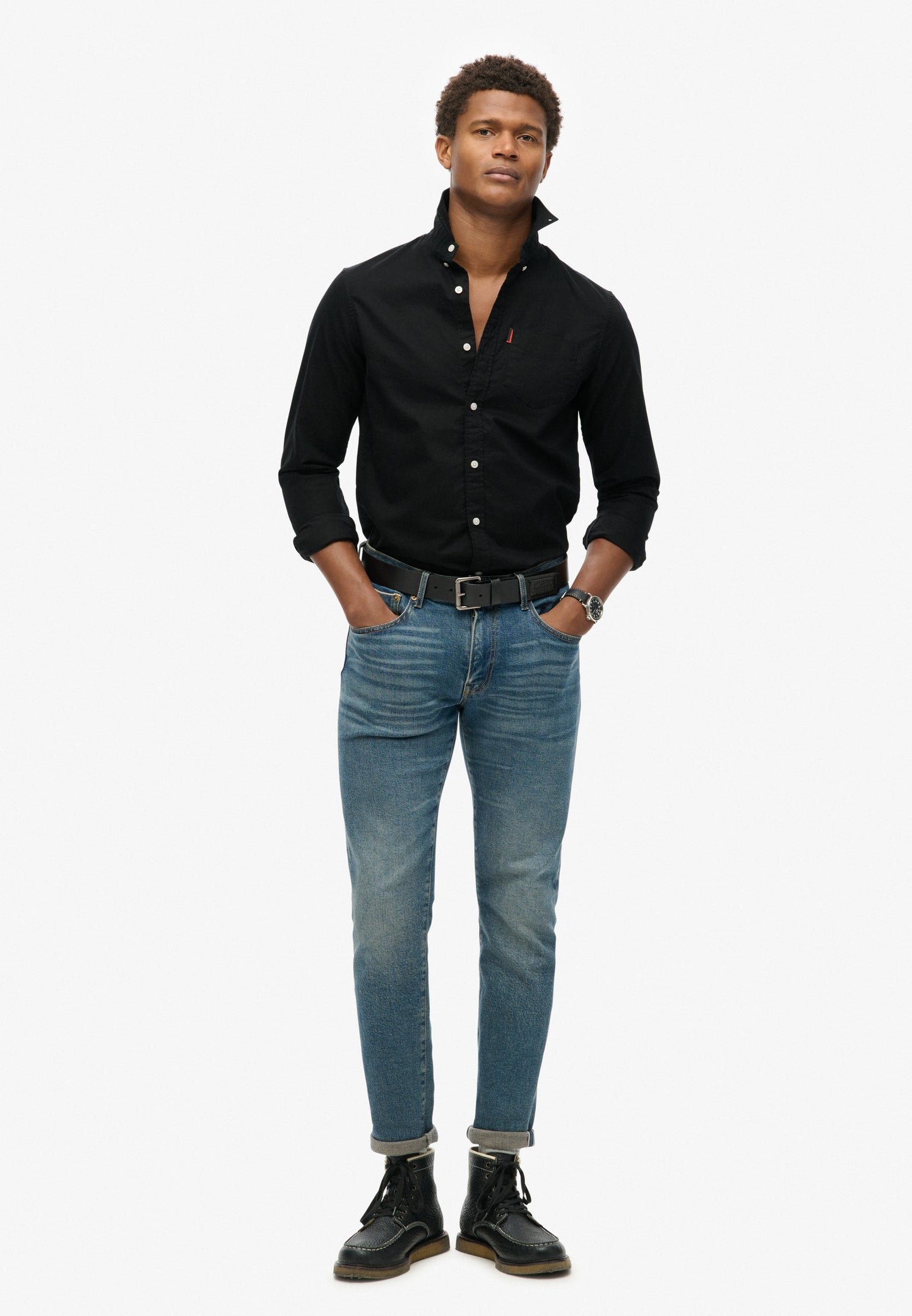 Organic Cotton Long Sleeve Oxford Shirt (1)