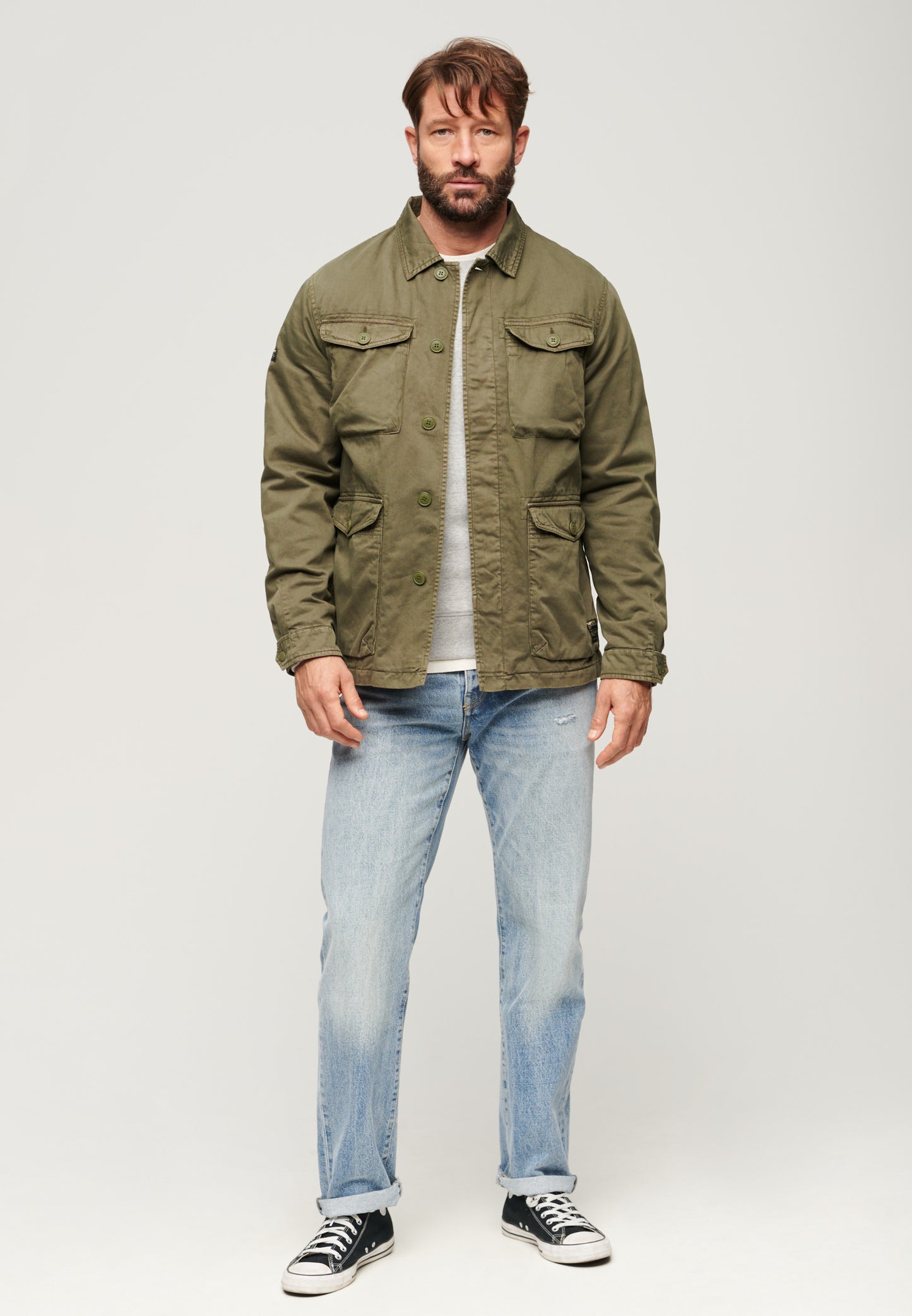 Military M65 Embroidered Lightweight Jacket & Military M65 Embroidered Lightweight Jacket