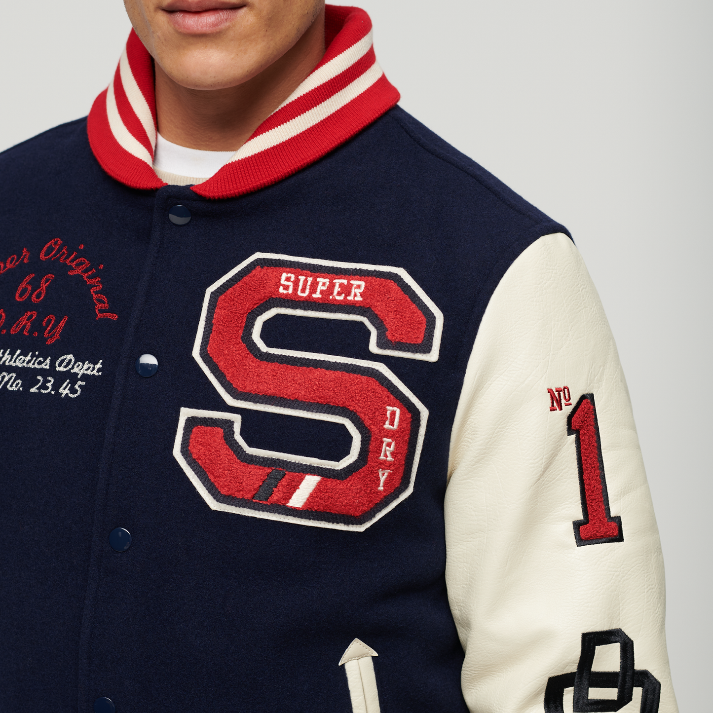 College Varsity Patched Bomber Jacket (2)