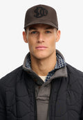 Merchant Monogram Trucker Cap — Vintage Black