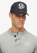 Merchant Monogram Trucker Cap — Eclipse Navy