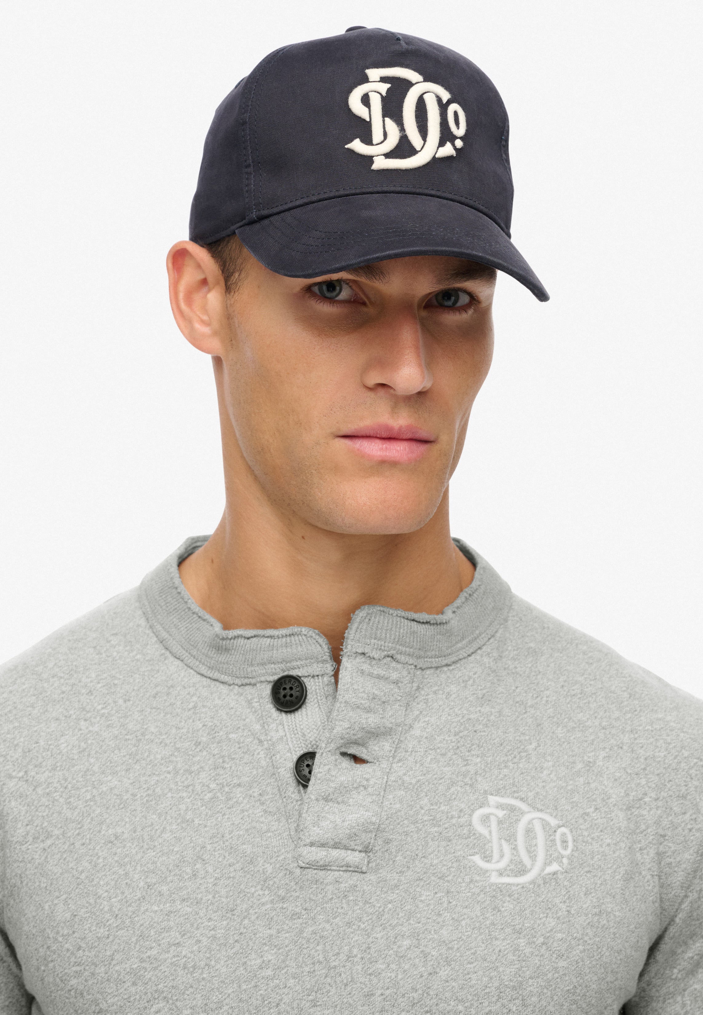 Merchant Monogram Trucker Cap — Khaki