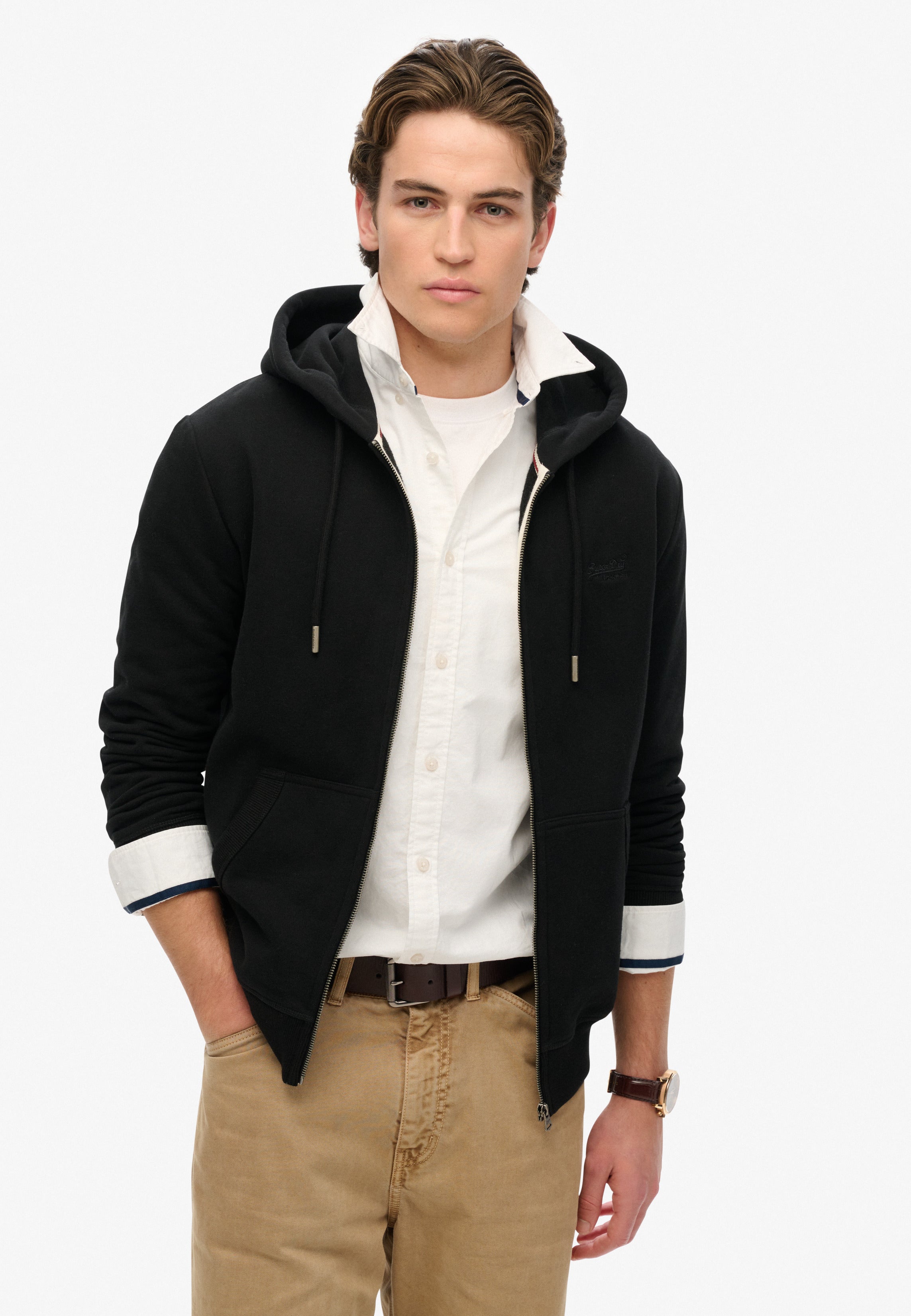 Essential Logo Zip Hoodie Hb