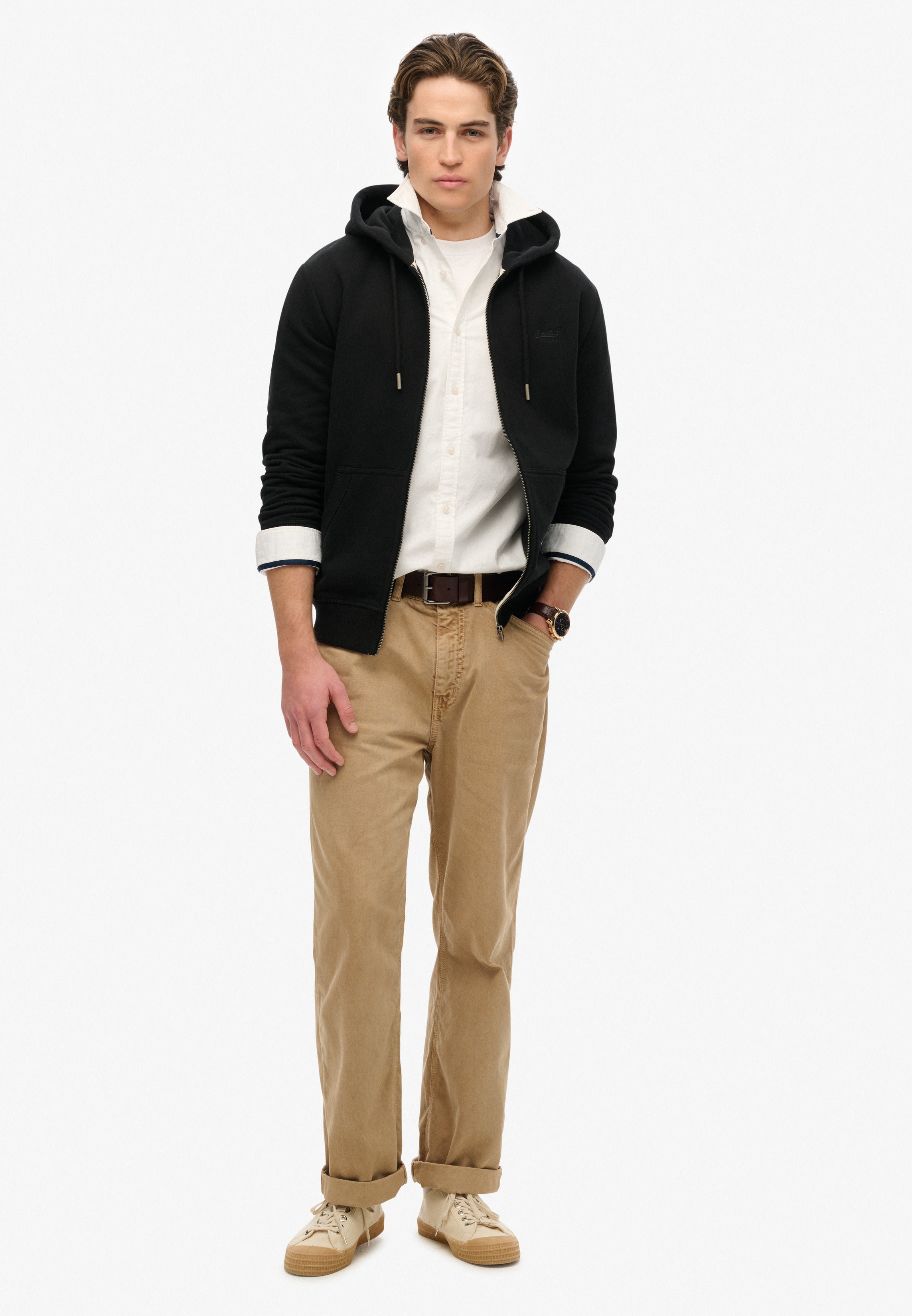 Essential Logo Zip Hoodie Hb