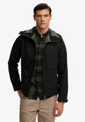 Hooded Softshell Trekker Jkt — Black