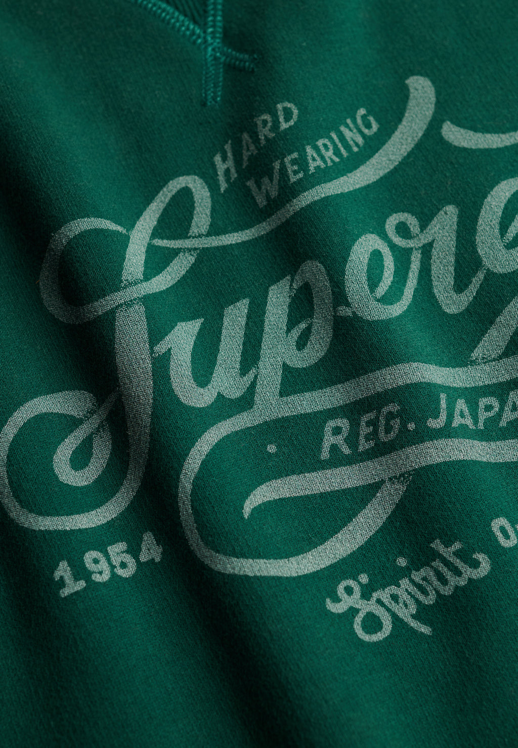 Merchant Vintage Print Sweat — Varsity Green