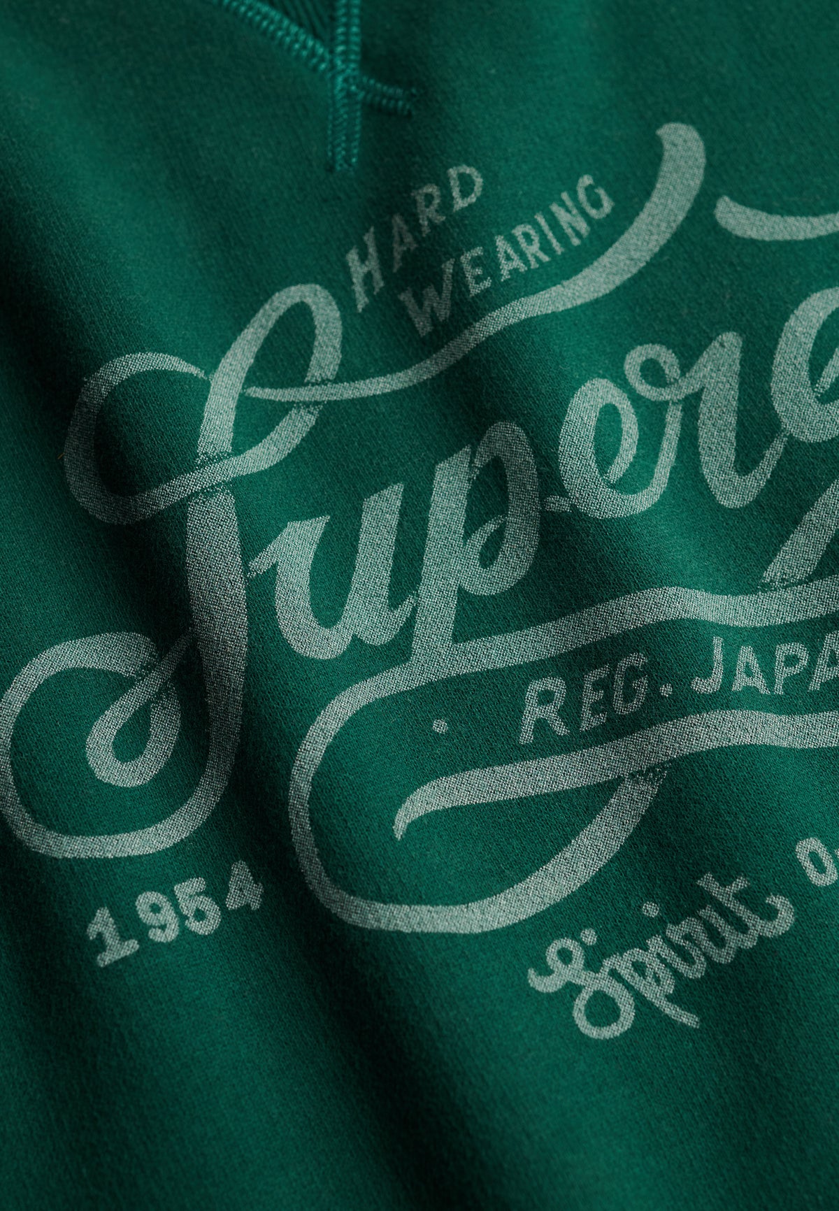 Merchant Vintage Print Sweat — Varsity Green