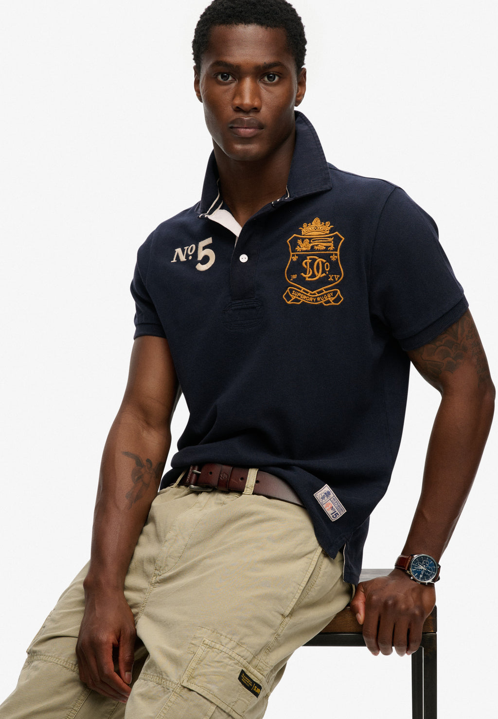Double Emblem Jersey Ss Rugby