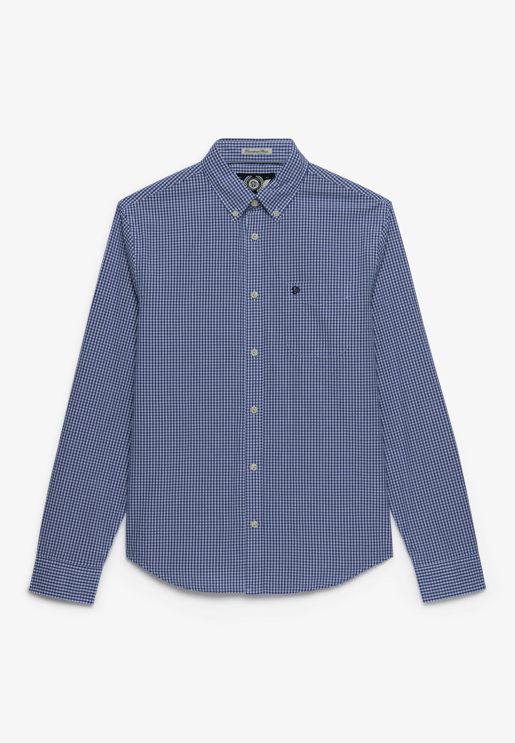 Preppy Poplin L/s Shirt — Montauk Navy Gingham