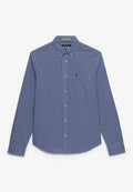 Preppy Poplin L/s Shirt — Montauk Navy Gingham