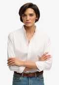 Slim Oxford Bd L/s Shirt — Optic White Oxford
