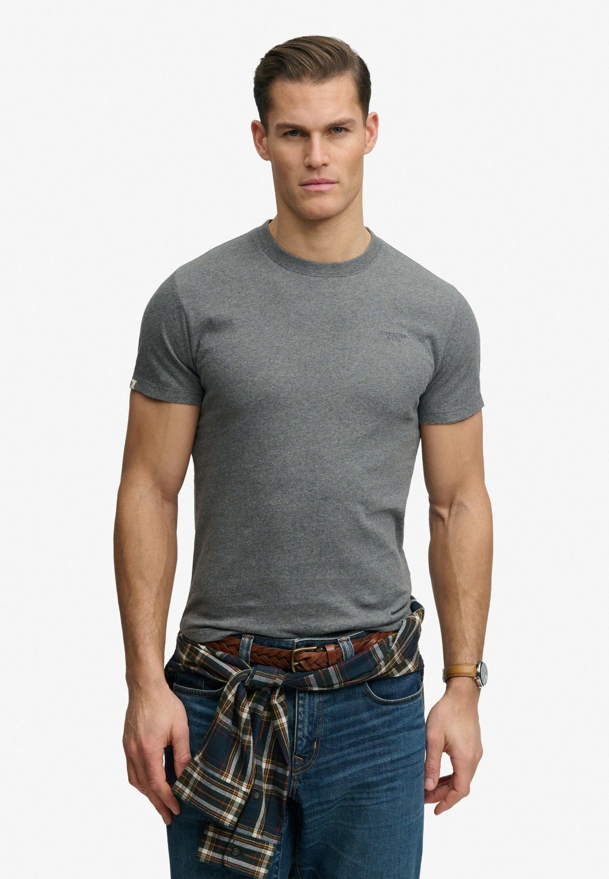 Essential Stacked Logo Emb T-shirt