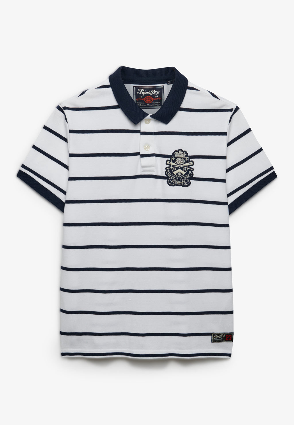Crest Stripe Polo