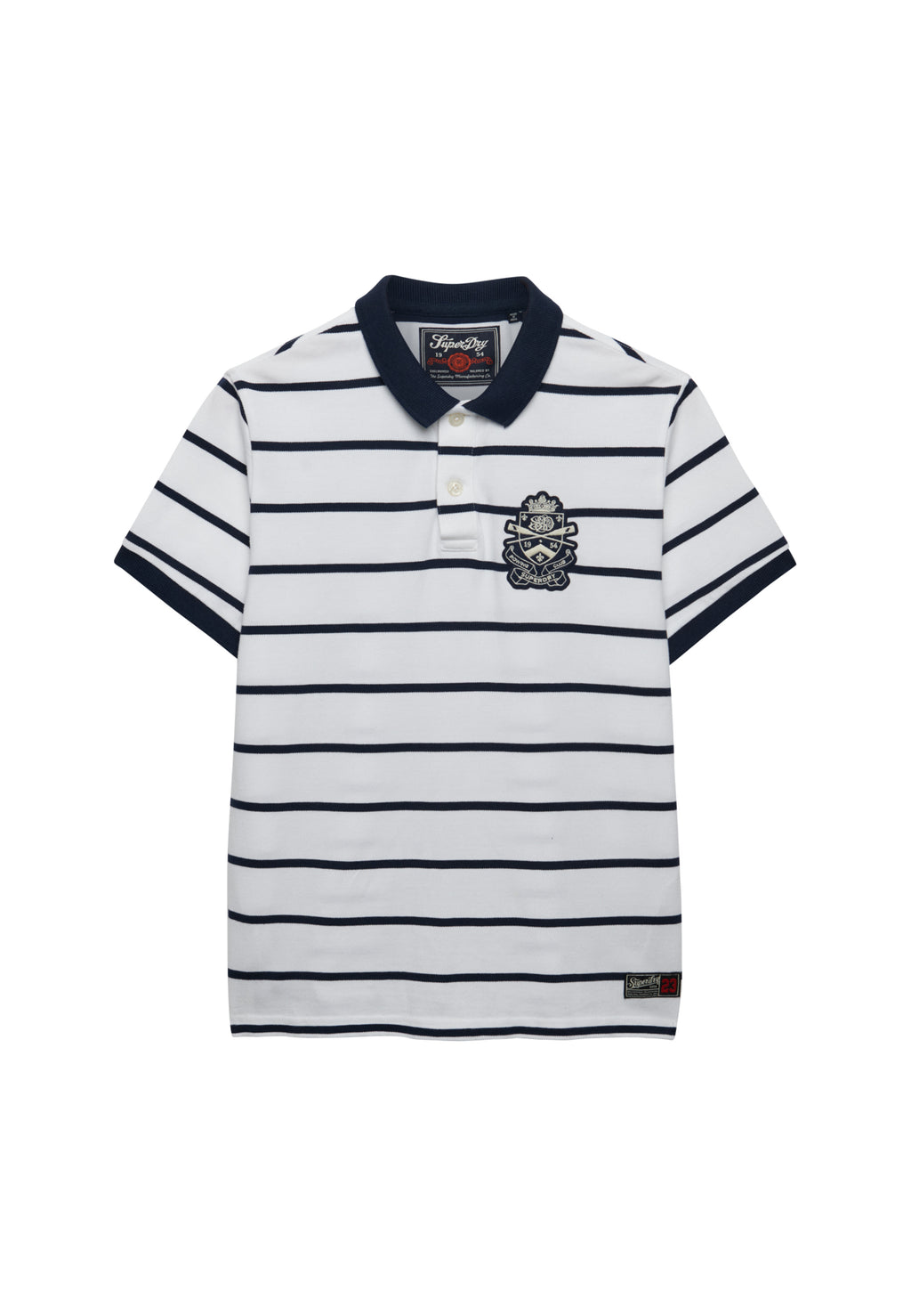 Crest Stripe Polo