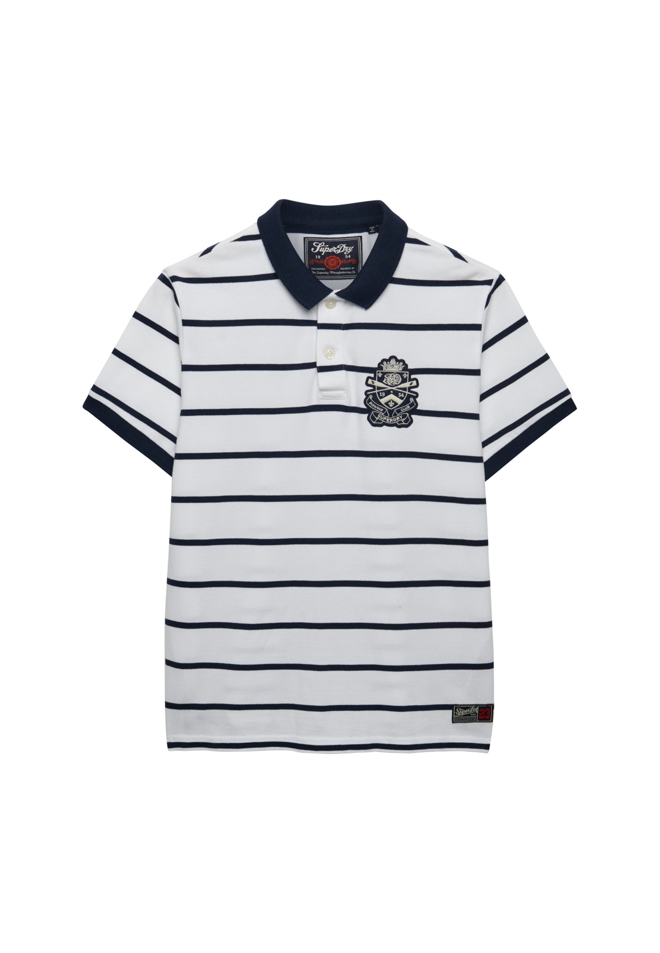 Crest Stripe Polo