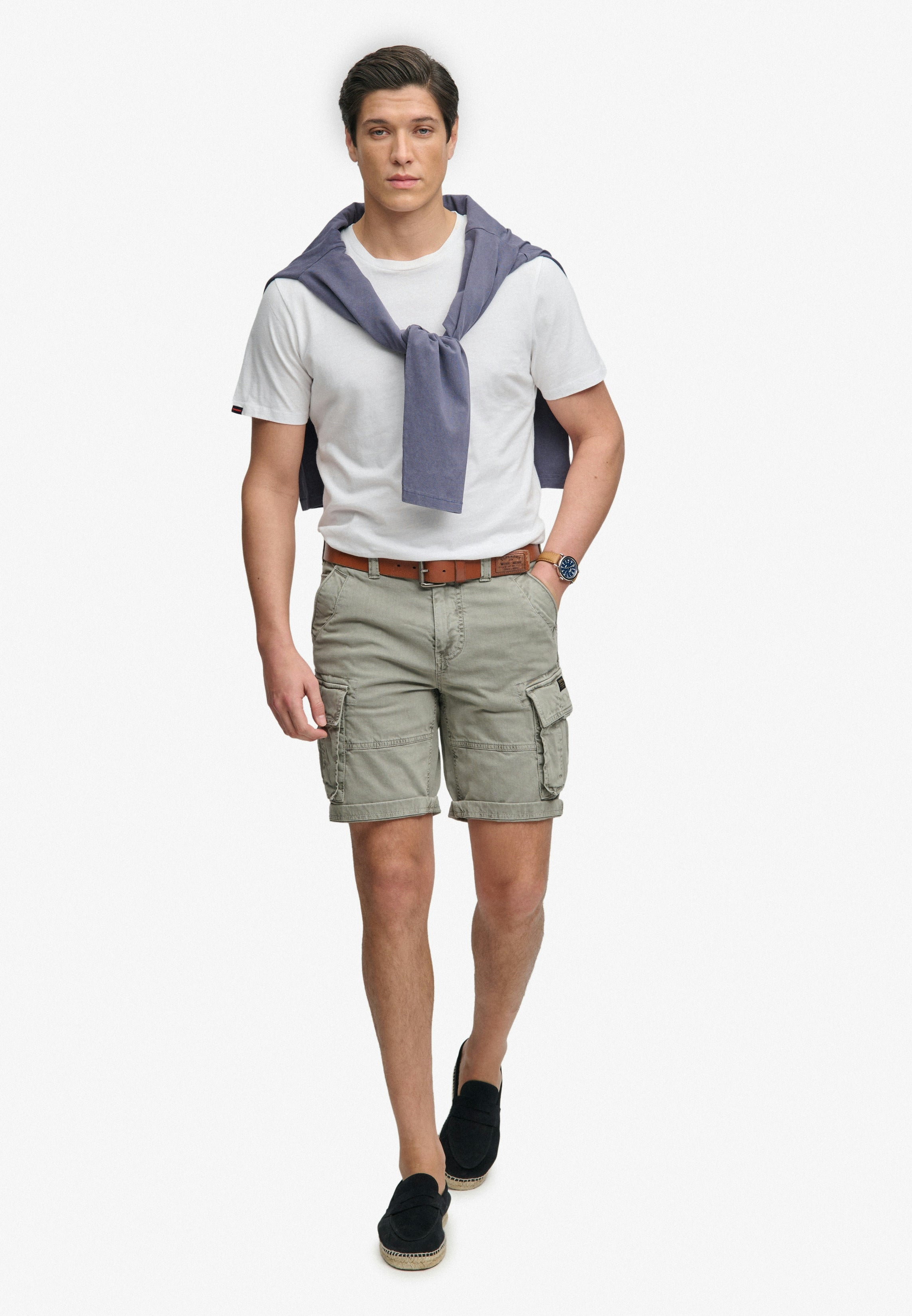 Core Cargo Short — Light Khaki Green