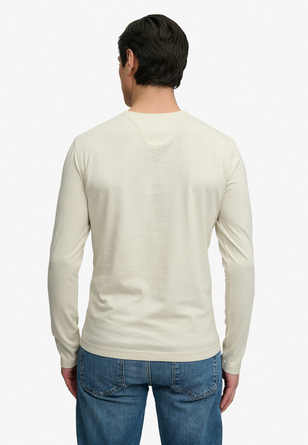 Slub Ls Jersey Grandad Top