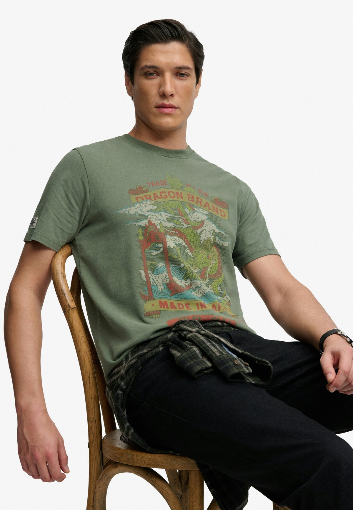 Tokyo Relaxed Tee — Beetle Green