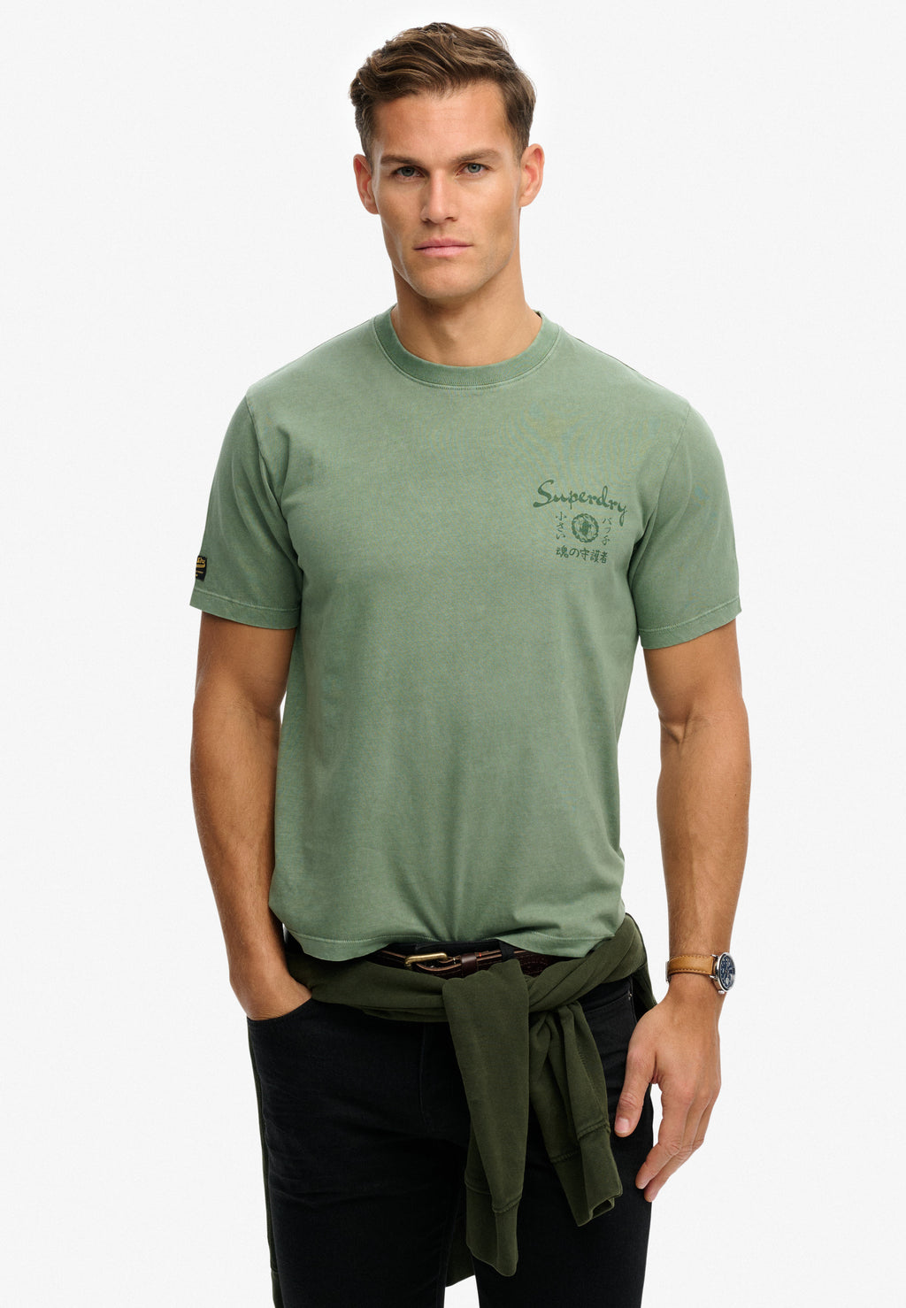 Tokyo Narrative Loose Tee — Lily Pad Green