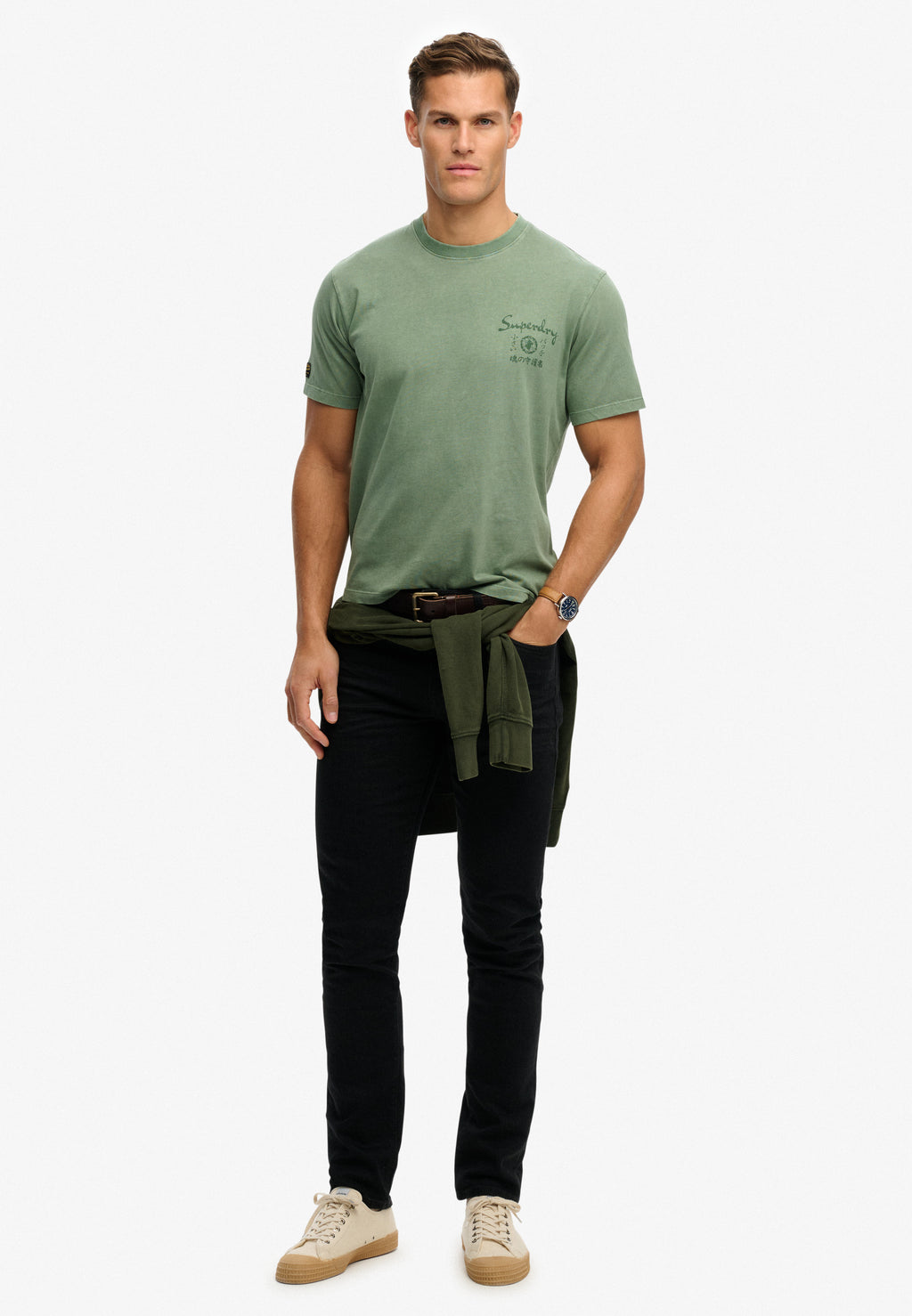 Tokyo Narrative Loose Tee — Lily Pad Green