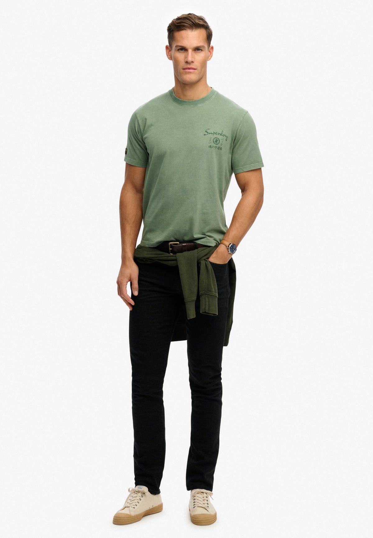 Tokyo Narrative Loose Tee — Lily Pad Green