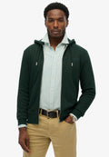 Essential Logo Zip Hoodie Hb — Forest Green