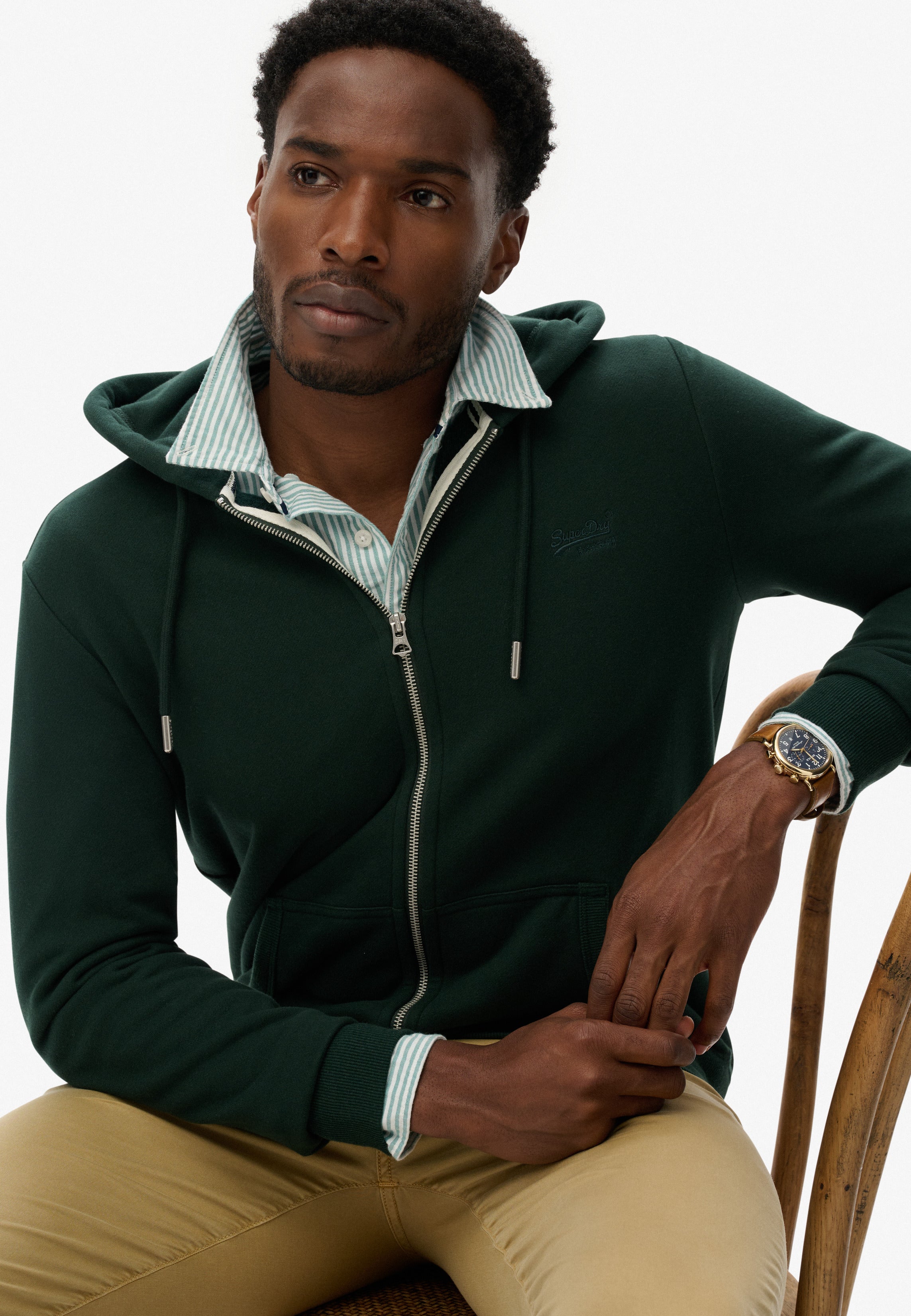 Essential Logo Zip Hoodie Hb