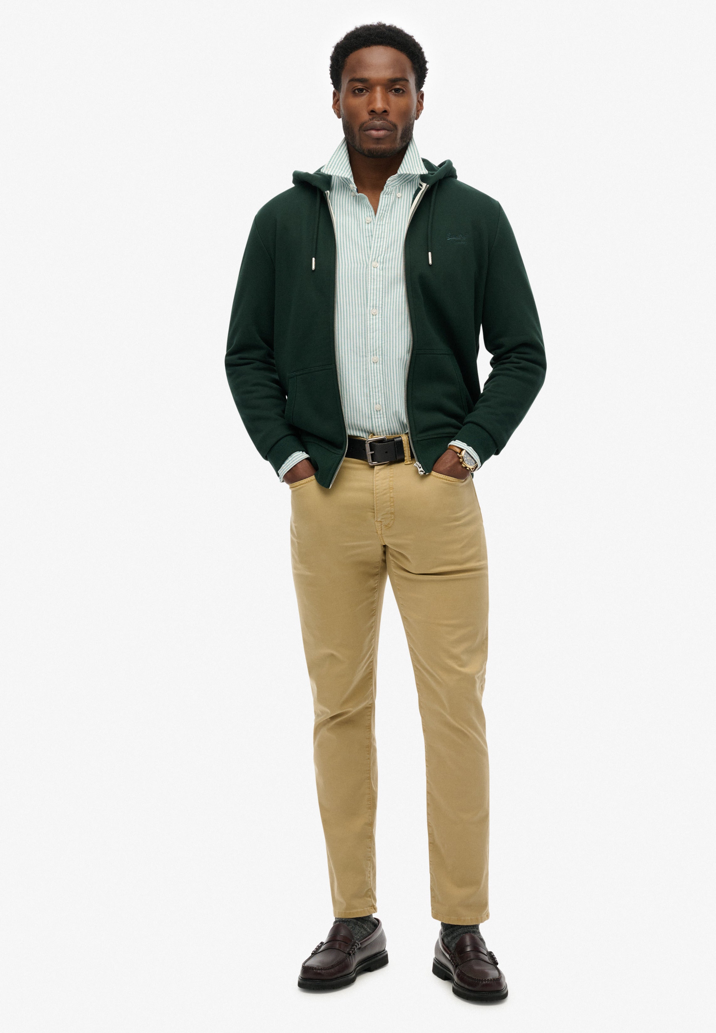 Essential Logo Zip Hoodie Hb