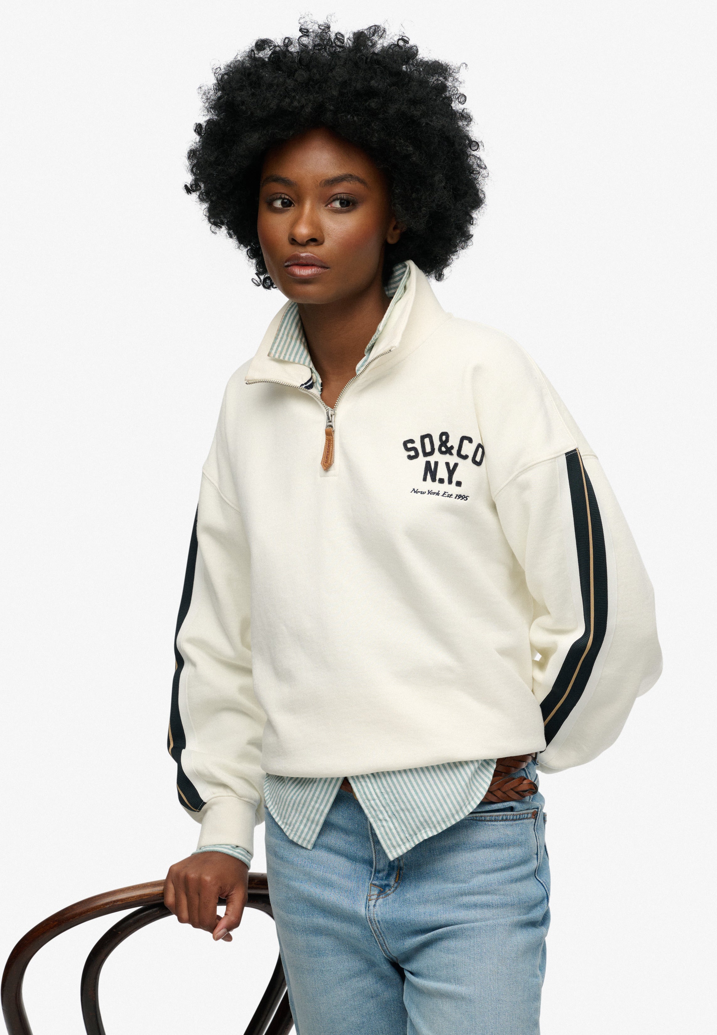 Country Club Applique Half Zip