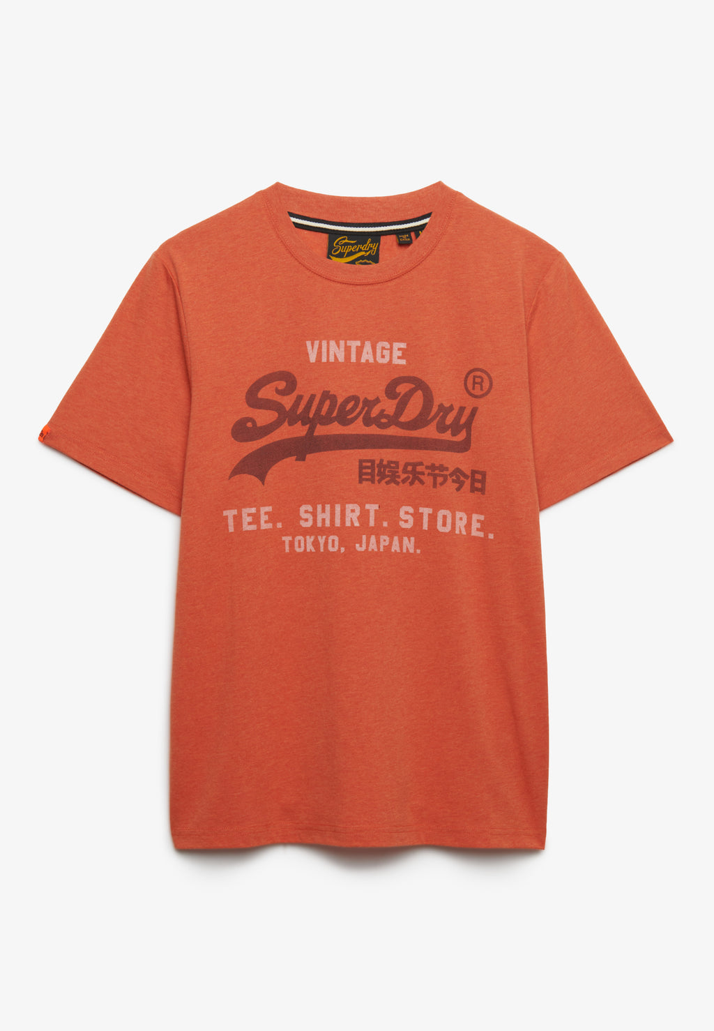 Vl Heritage Relaxed Tee — Rust Orange Marl