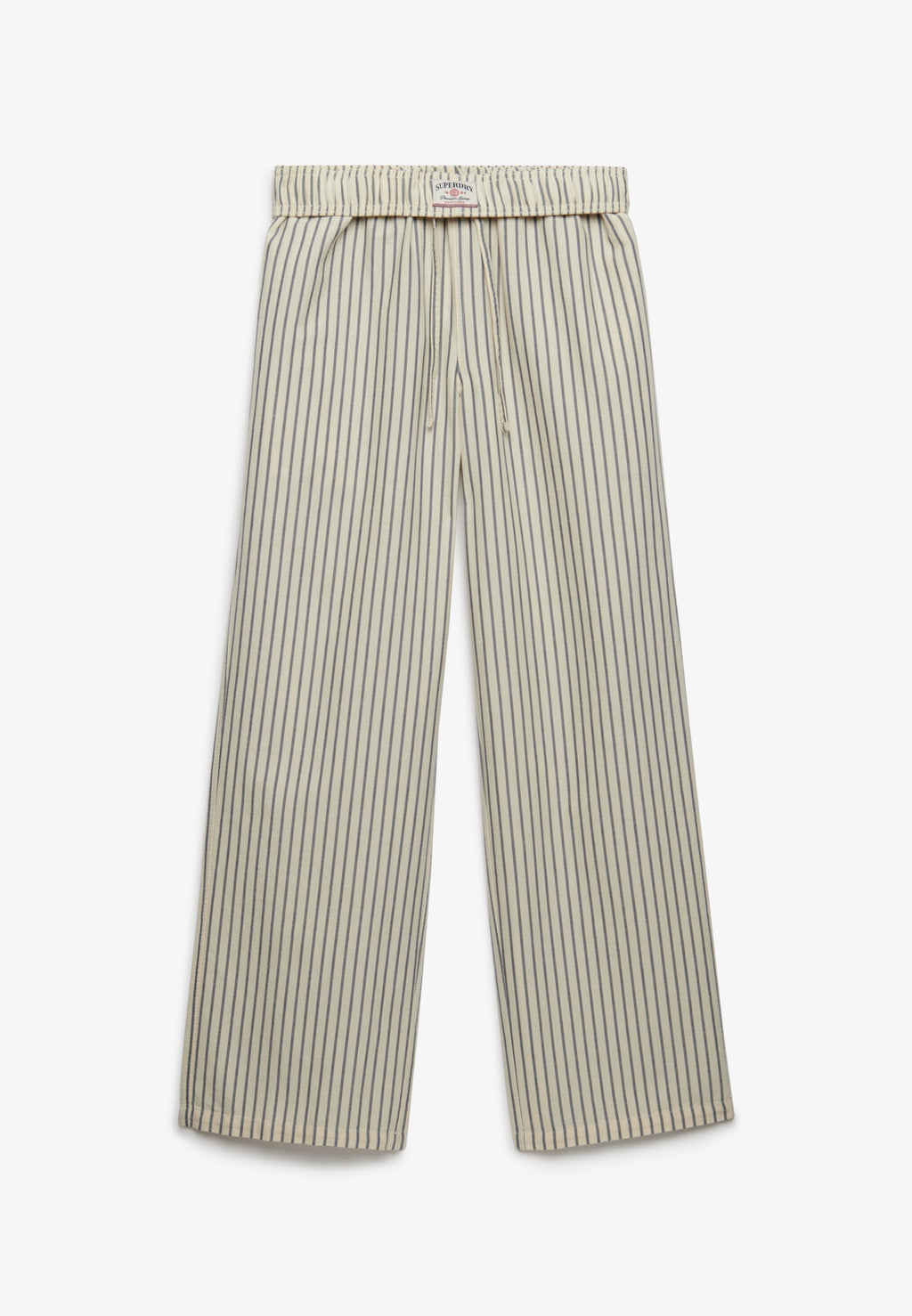Cotton Stripe Elastic Trouser