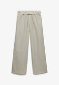 Cotton Stripe Elastic Trouser