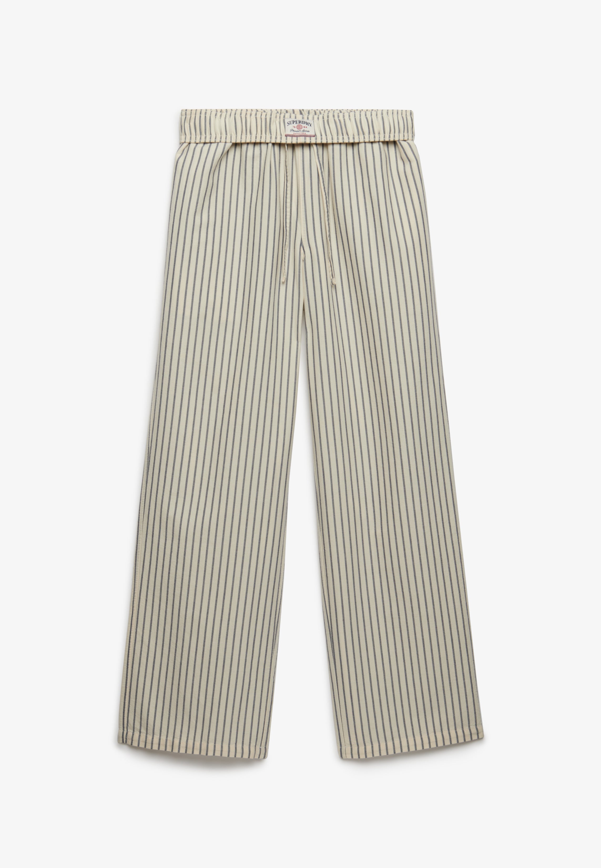 Cotton Stripe Elastic Trouser
