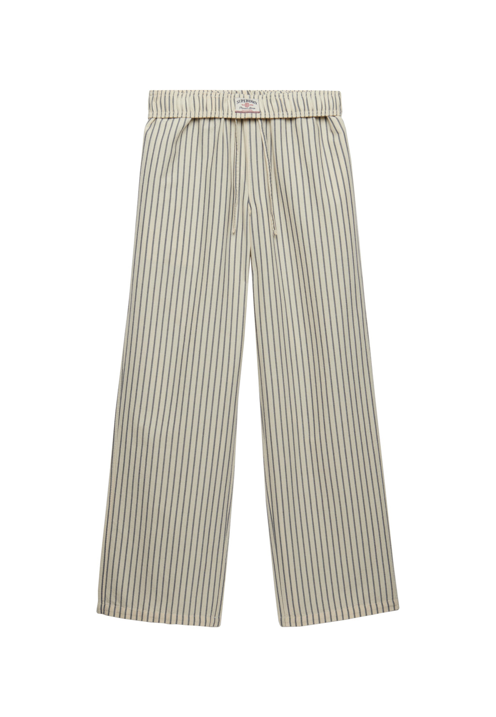 Cotton Stripe Elastic Trouser