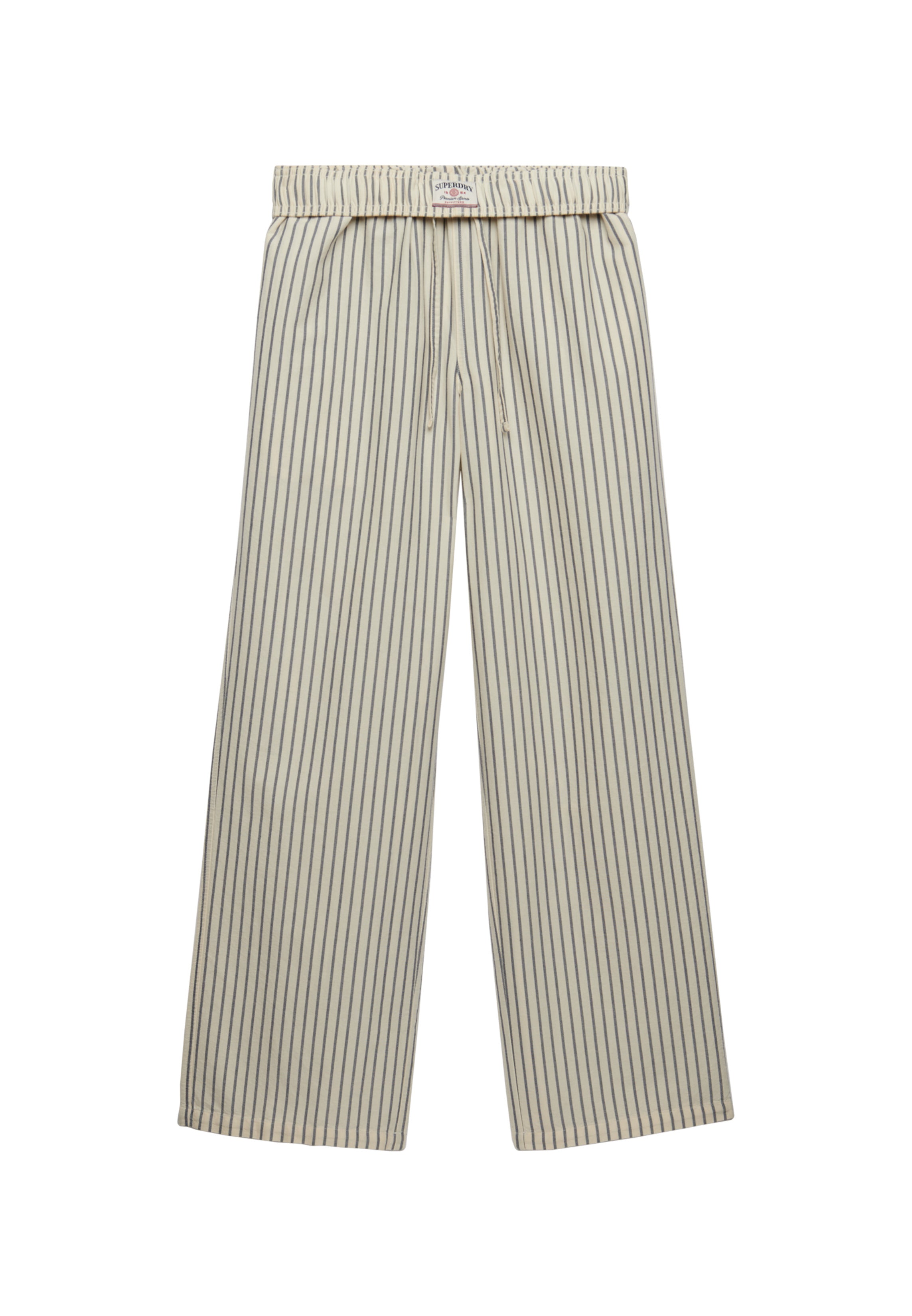 Cotton Stripe Elastic Trouser