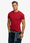 Essential Logo Emb Tee — Red
