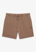 Micro Logo Short — Shitake Brown