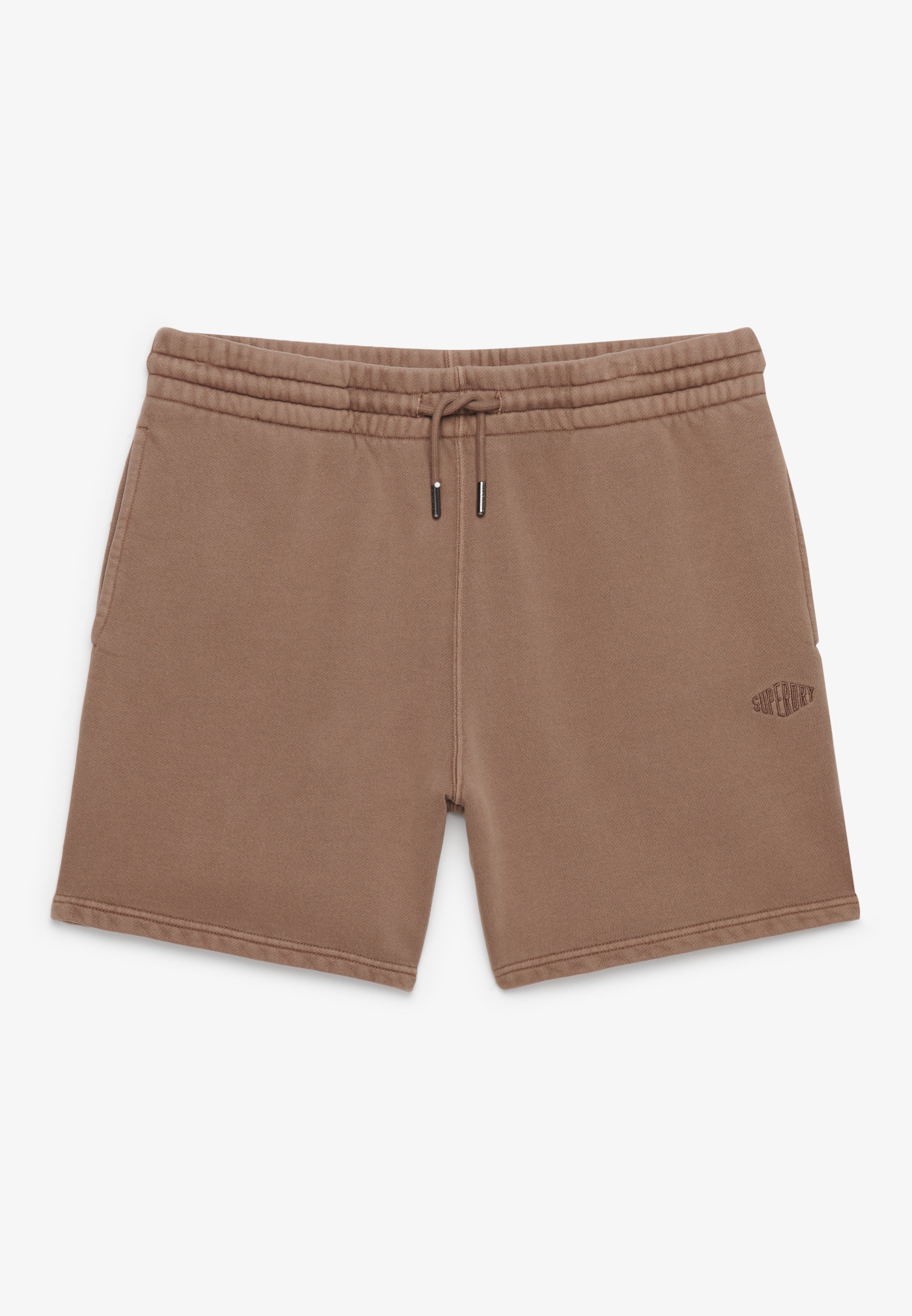 Micro Logo Short — Shitake Brown