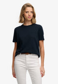 Essential Logo Emb Tee — Eclipse Navy