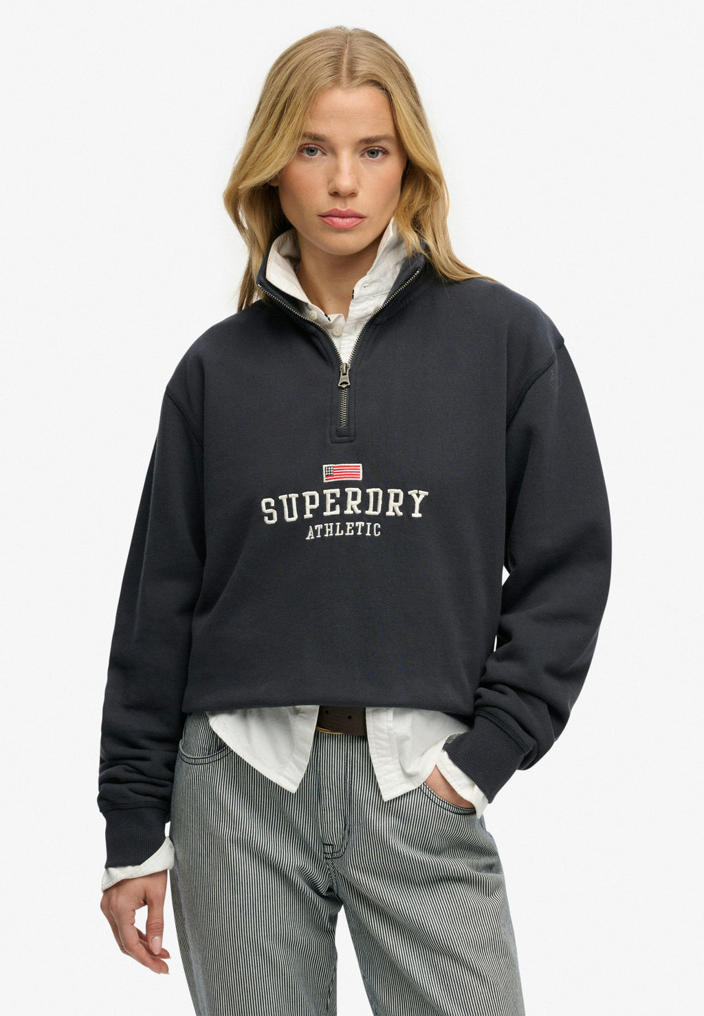 Athletic Essentials Graphic Half Zip — Optic