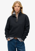 Essential Logo Emb Half Zip — Eclipse Navy