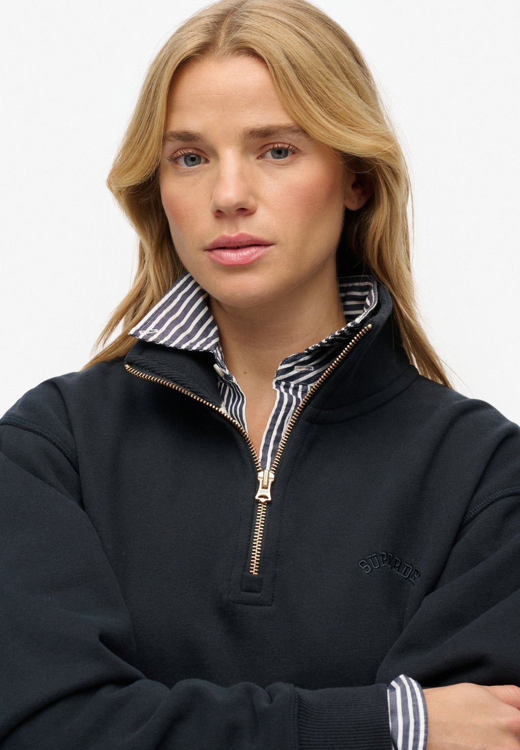 Essential Logo Emb Half Zip
