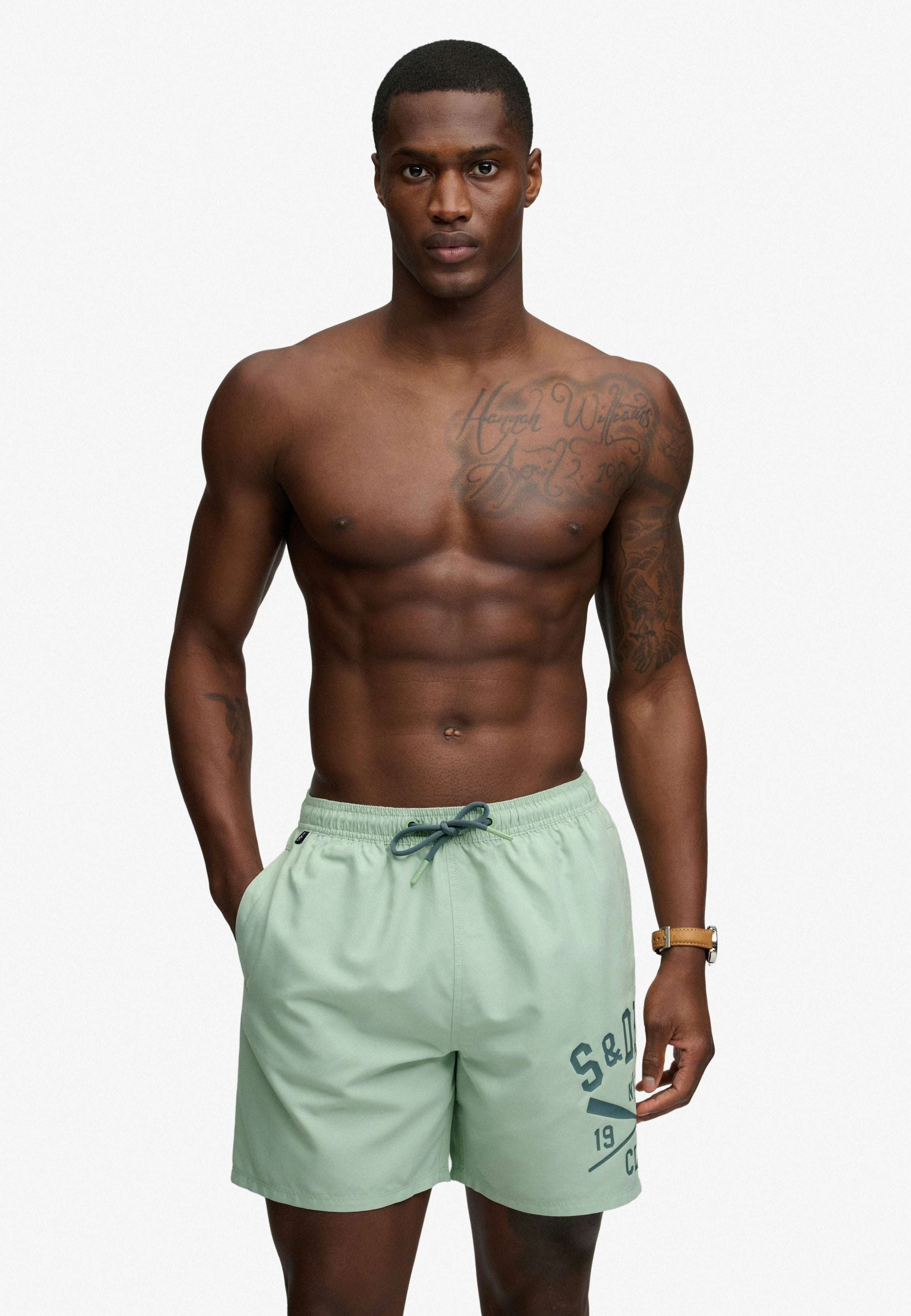 Printed Logo 16 Swim Short